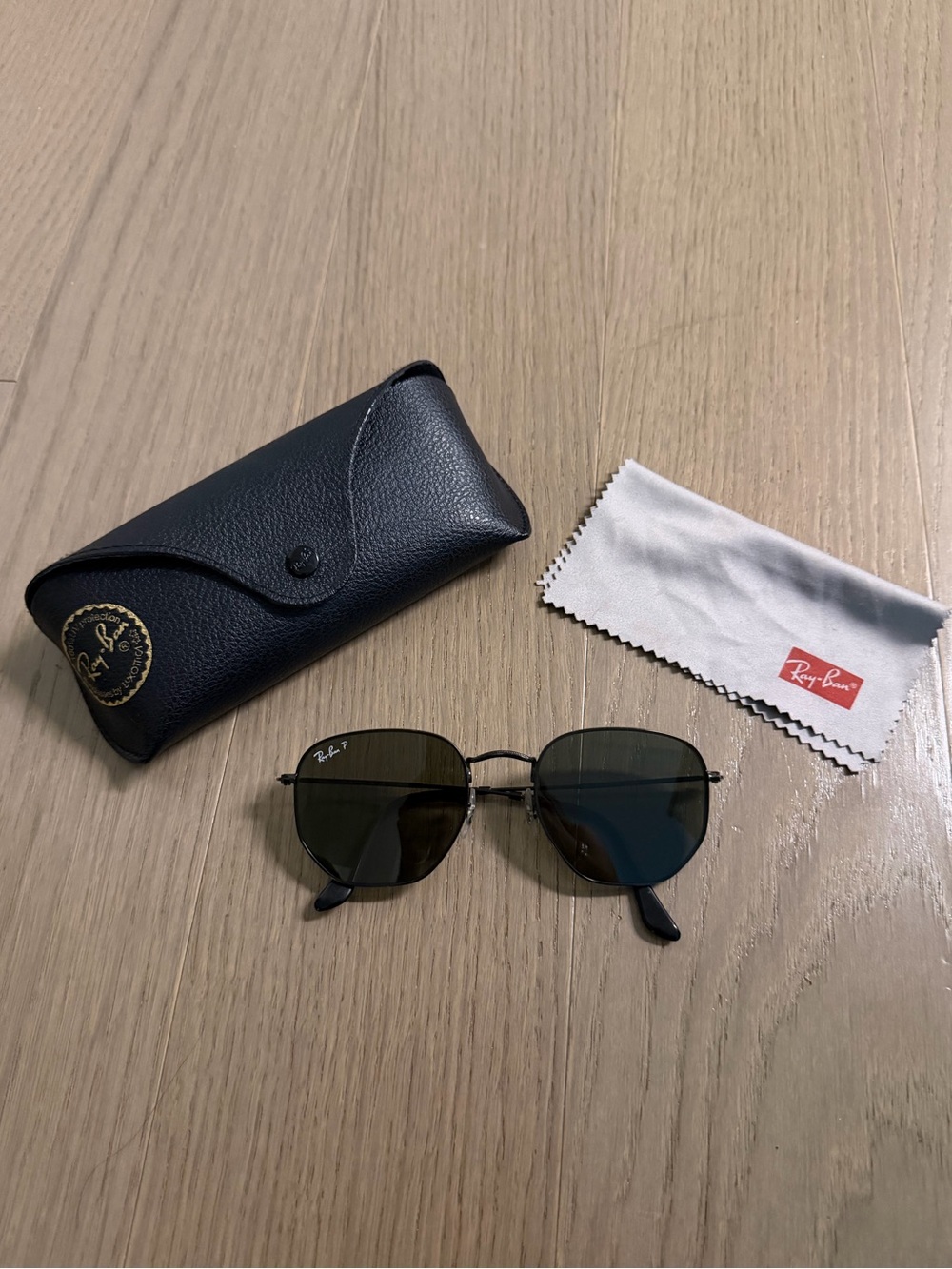 Ray-Ban Hexagonal Sunglasses Black